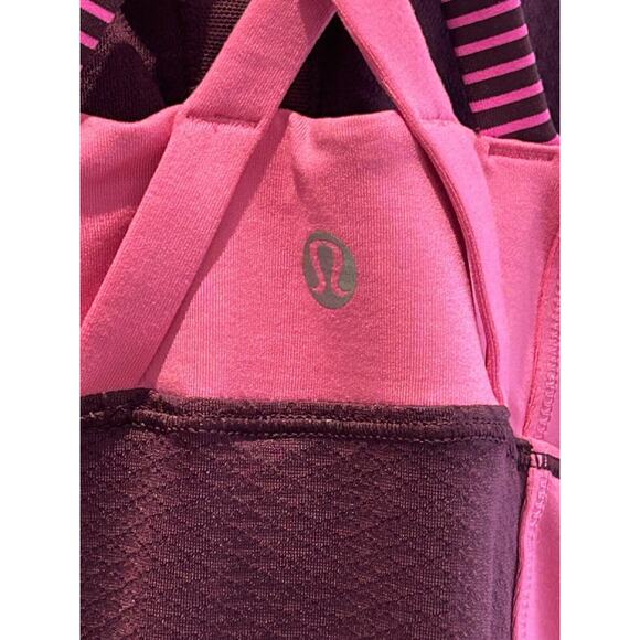Lululemon Pink Stripe Energy Tank Top size 2 - Picture 3 of 3